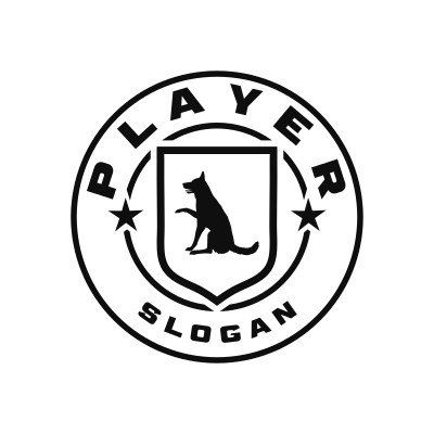 German Shepherd Classic Name Logo – Design 7