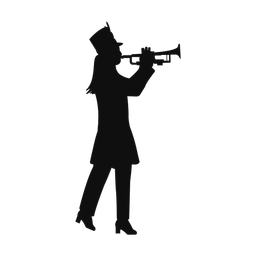 Trumpet silhouette, Classic style
