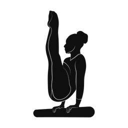 Balance beam silhouette, Promax style
