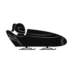 Bobsled silhouette, Promax style