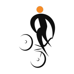 Bmx 2 colored clipart, Motion style