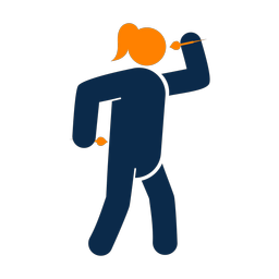 Darts 2 colored clipart, Round style