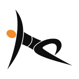 Yoga 2 colored clipart, Motion style