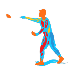 Cornhole colorful clipart, Splash style