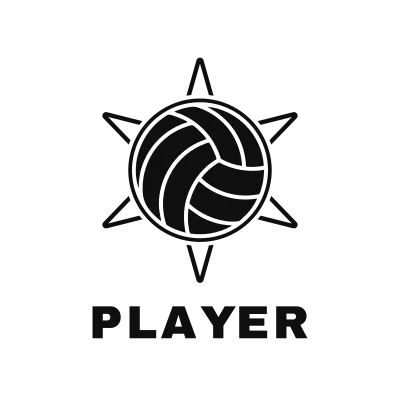 Volleyball Star Ball Logo – Design 2