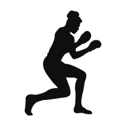 Boxing silhouette, Classic style