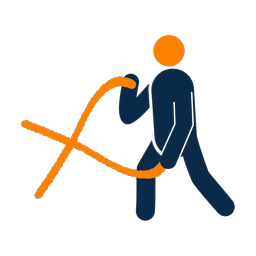 Crossfit 2 colored clipart, Round style