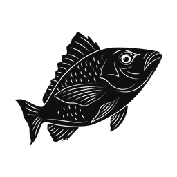 Red snapper silhouette, Promax style