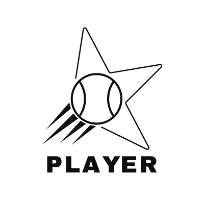 Tennis Star Ball Logo – Design 1