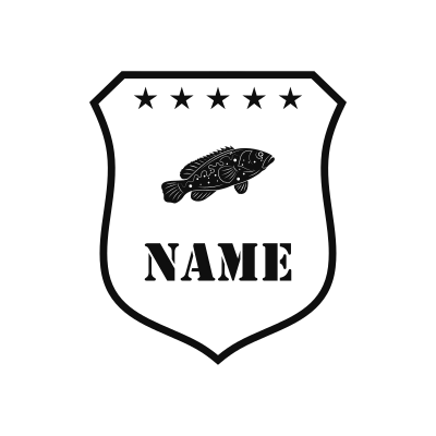 Grouper Classic Name Logo – Design 13