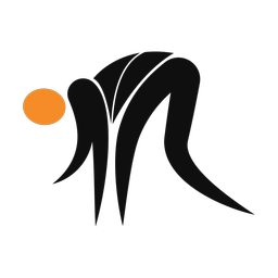 Running 2 colored clipart, Motion style
