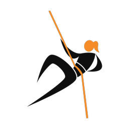 Mountain climbing 2 colored clipart, Motion style