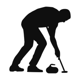 Curling silhouette, Classic style
