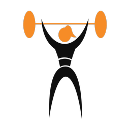 Powerlifting 2 colored clipart, Motion style
