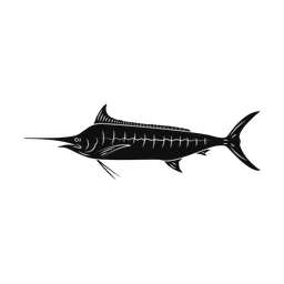 Marlin silhouette, Promax style