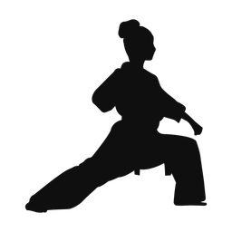 Karate silhouette, Classic style