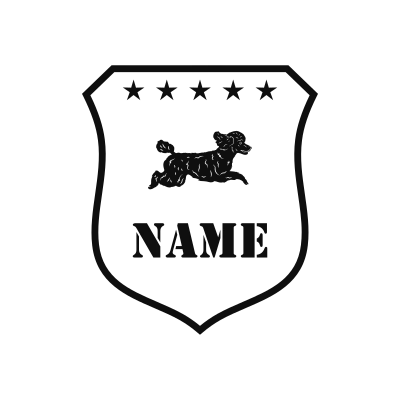 Poodle Classic Name Logo – Design 13