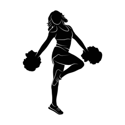 Cheerleading silhouette, Promax style