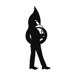 French horn silhouette, Classic style