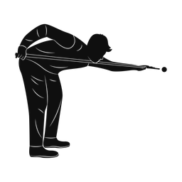 Billiards silhouette, Promax style