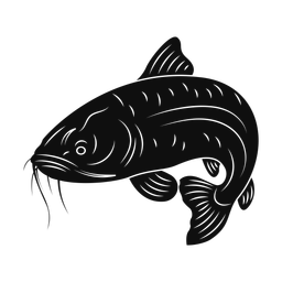 Cat fish silhouette, Promax style