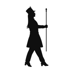 Drum major silhouette, Classic style