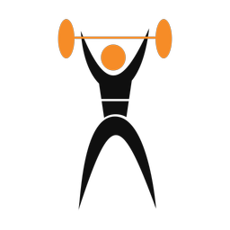Powerlifting 2 colored clipart, Motion style