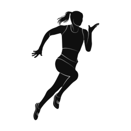 Running silhouette, Promax style