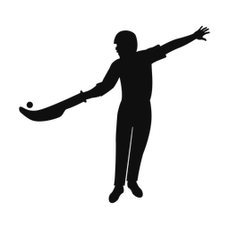 Jai alai silhouette, Classic style
