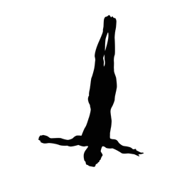 Diving silhouette, Classic style