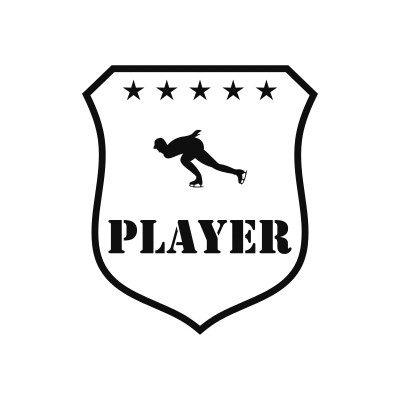 Speed Skating Classic Name Logo – Design 6