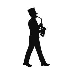 Saxophone silhouette, Classic style