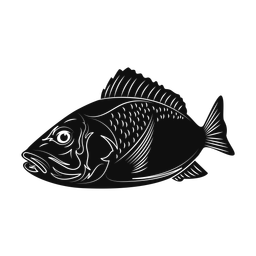 Red snapper silhouette, Promax style