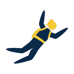 Skydiving 2 colored clipart, Strike style