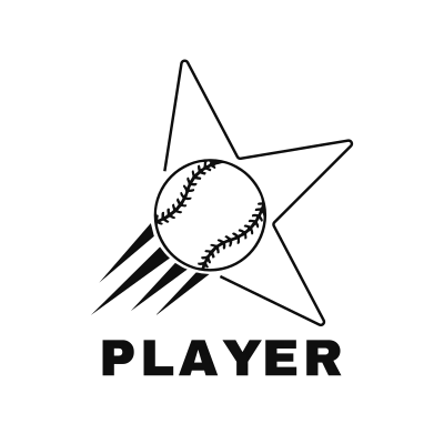 Baseball Star Ball Logo – Design 1