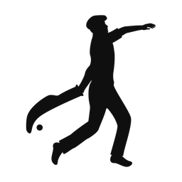 Jai alai silhouette, Classic style