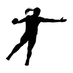 Discus throw silhouette, Classic style