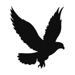 Falconry silhouette, Classic style