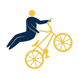 Bmx 2 colored clipart, Strike style