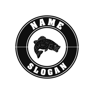 Largemouth Bass Classic Name Logo – Design 10