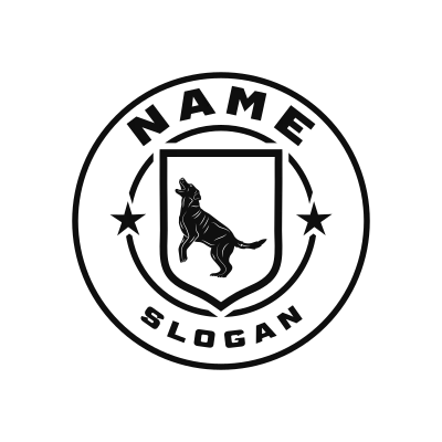 Labrador Retriever Classic Name Logo – Design 14