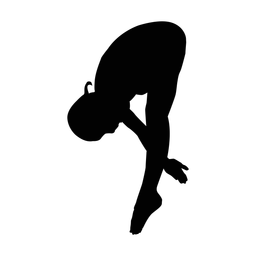 Diving silhouette, Classic style