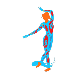 Dance colorful clipart, Splash style