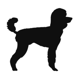 Poodle silhouette, Classic style