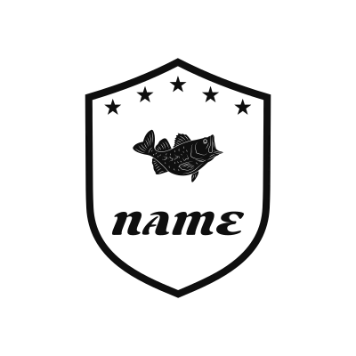 Fish Classic Name Logo – Design 12