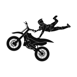 Motocross silhouette, Promax style