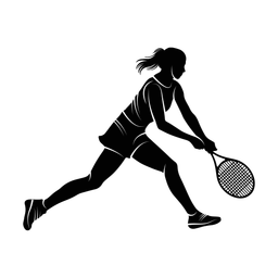 Tennis silhouette, Promax style