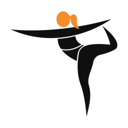 Yoga 2 colored clipart, Motion style