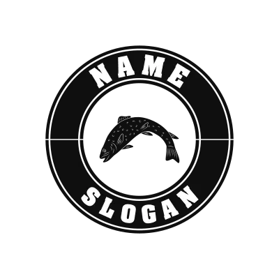 Brook Trout Classic Name Logo – Design 10