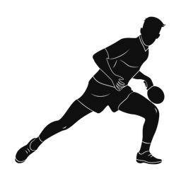 Table tennis silhouette, Promax style